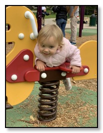 Azelle at playground on Sunday