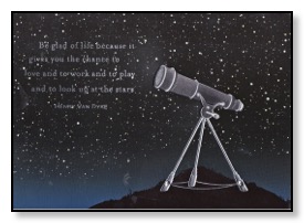 birthday telescope card