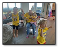 Lakers cheering