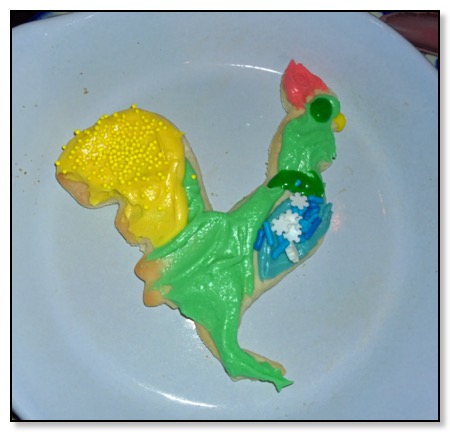 Mitra&#39;s rooster cookie