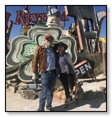 nazy and Dan on neon museum