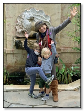 nazy and the boys fountain Lotusland May 2020