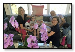 The family at Melika&#39;s mitra, mel, dan, tiger, arrow september 2018