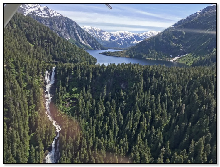waterfall from float plane