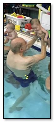 Dan and Arrow (swim class) Jan 2017