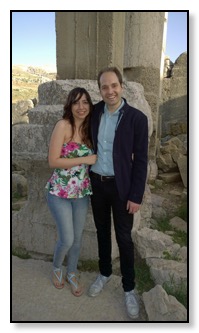 darius and Christine May 2015 at ruins