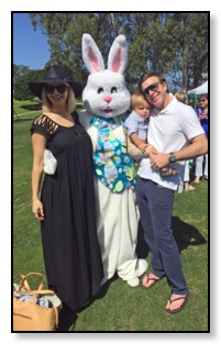 Melika, Tom, Tiger and Easter Buny