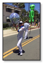 nazy and ball in parade