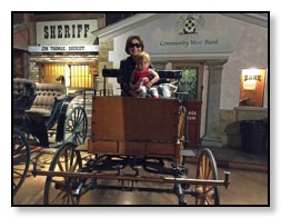 Nazy and Tiger at Carriage Museum July 2016