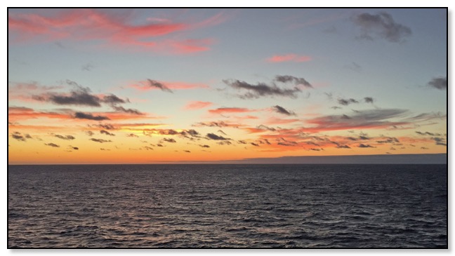 Sunset from the boat Sunday