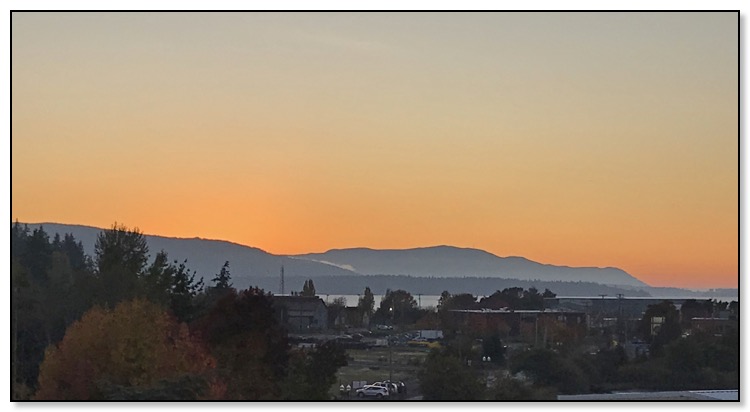 sunset in bellingham