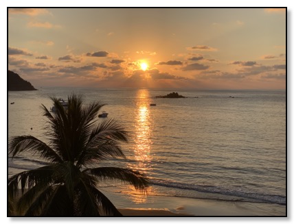 Sunset in ixtapa