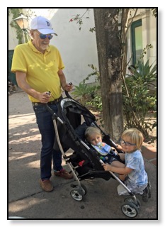 the boys on the stroller August 2017