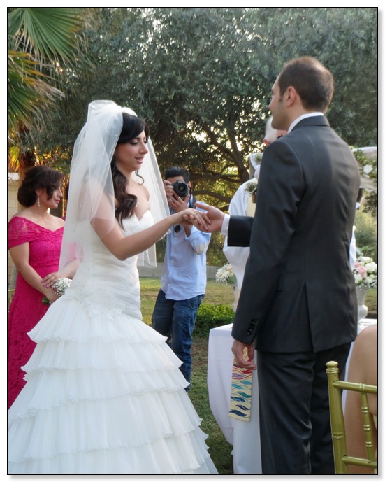 The bride and groom