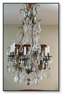 The chandelier